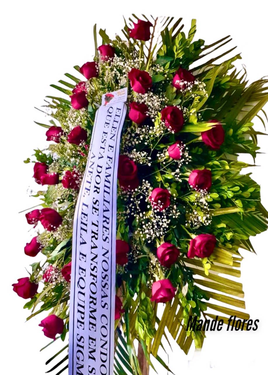 Flores pra velório com rosas