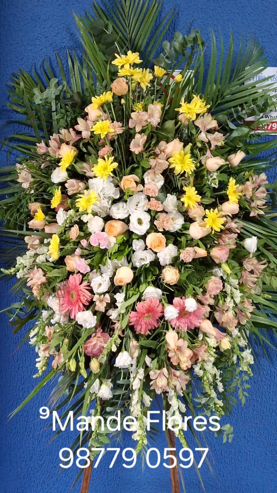 Coroa de flores do campo